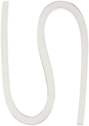 PATIKIL 60pcs Metallic Quilling Strips Paper 1cm(3/8") x 54cm Origami Paper Quilling Kits for Adults Beginner Art DIY Craft Christmas, White by PATIKIL