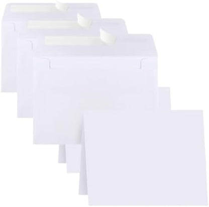Blank Cards and Envelopes 4x6, 90 Pack White Invitation Cardstock with 90 Pack Envelopes, Thank you Blank Greeting Cards, for All Occasions DIY, Print custom by Joyberg