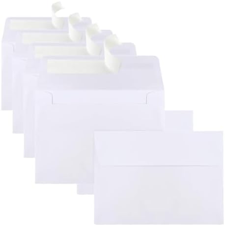 360 Packs A1 Envelopes, 3.625x5.125" Envelopes White, Small Envelope RSVP Envelope, Self Seal for Weddings, Photos, Postcards, Greeting Cards, Mailing by Joyberg