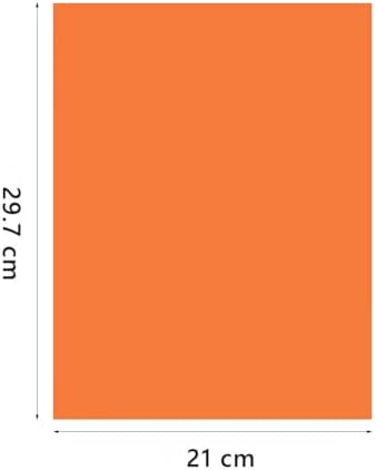A4 Origami Paper Orange 100 Sheets, 8.27×11.7 inch Double Sided Color Easy Fold Big Origami Paper A4 Colored Copy Papers Thin 70gsm for Beginners, DIY handwork Art and Craft Projects (210 x 297 mm) - Image 2