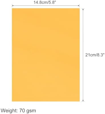 MECCANIXITY 50 Sheet Origami Paper Double Sided Fluorescent Orange 8.3 x 5.8 Inch Square Sheet for Art Craft Project, Beginners, Gifts Decor - Image 2