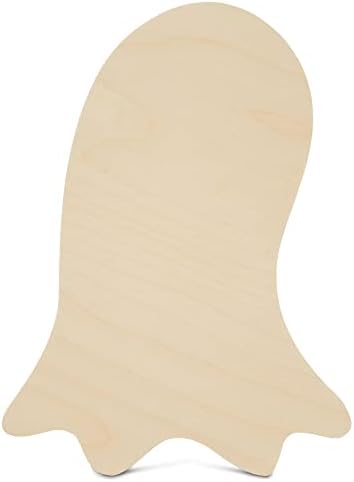 Unfinished Ghost Cutout 16 x 11-3/4-inch, 1/4 inch Thick, Pack of 1 Craft Ghosts, Halloween Wooden Cutouts for Decor, by Woodpeckers by Woodpeckers