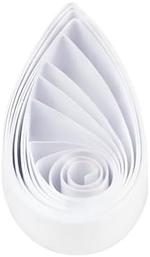 ODETOJOY 1/2inch White Quilling Paper Strips 13mm for Crafts Paper Quilling Strips Set-120pcs, 54cm (1/2inch 13mm) by ODETOJOY