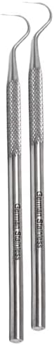 Clay Needle Tool 2Pcs Stainless Steel Professional Pin Needle Detail Tool for Ceramic Polymer Clay Sculpture Modeling to Make Intricate Design Detailing (Hook) by IMED+SCIENTIFIC