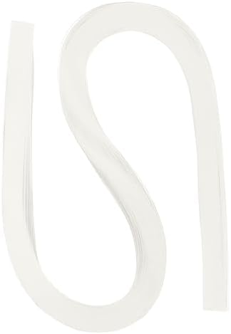 PATIKIL 120pcs Quilling Strips Paper 3/16"(5.2mm) 21"(54cm) Origami Paper Quilling Strip for Art DIY Hand Craft Christmas, Cream White by PATIKIL
