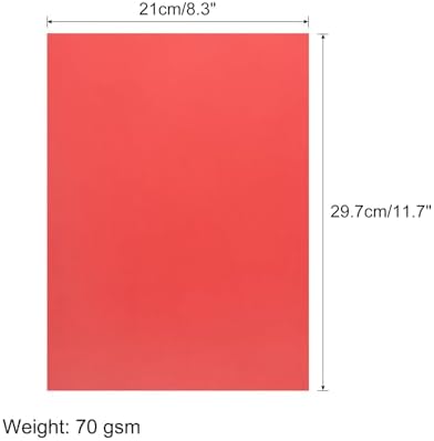 MECCANIXITY 50 Sheet Origami Paper Double Sided Cream Red 11.7 x 8.3 Inch Square Sheet for Art Craft Project, Beginners, Gifts Decor - Image 2