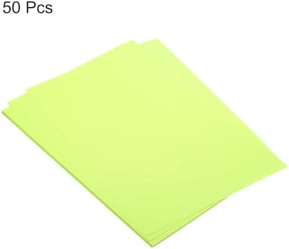 MECCANIXITY 50 Sheet Origami Paper Double Sided Cream Fluorescent Green 11.7 x 8.3 Inch Square Sheet for Art Craft Project, Beginners, Gifts Decor - Image 3