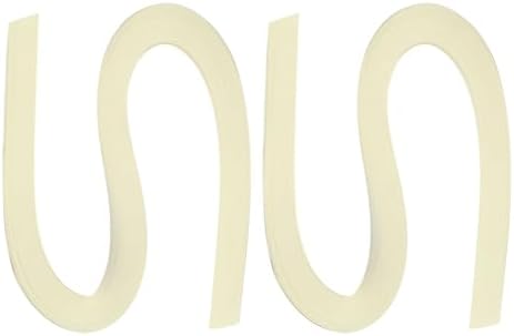 PATIKIL 240pcs Quilling Strips Paper 3/8"(10mm) 21"(54cm) Origami Paper Quilling Strip for Art DIY Hand Craft Christmas, Beige by PATIKIL