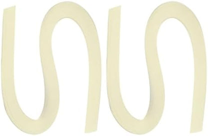 PATIKIL 240pcs Quilling Strips Paper 3/8"(10mm) 21"(54cm) Origami Paper Quilling Strip for Art DIY Hand Craft Christmas, Beige by PATIKIL