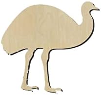 Emu Wood Craft Unfinished Wooden Cutout Art DIY Wooden Signs Inspirational Wall Plaque Vintage Wood Home Wall Decor for Home Room Office Garden Kitchen by Arupkeer