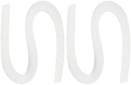 PATIKIL 240pcs Quilling Strips Paper 3/8"(10mm) 21"(54cm) Origami Paper Quilling Strip for Art DIY Hand Craft Christmas, White by PATIKIL