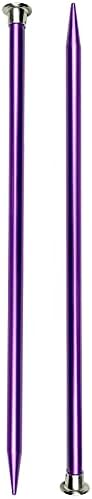 Mdoker 13.8 Inch Aluminum Knitting Needles,Colored Straight Single Pointed Metal Sweater Knitting Needle for DIY Knitting Projects,Size US 11(8mm) - Image 7