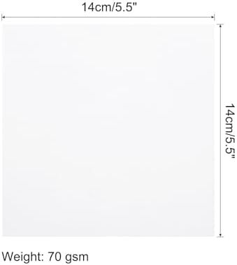 MECCANIXITY 25 Sheet Origami Paper Double Sided White 5.5x5.5 Inch Square Sheet for Art Craft Project, Beginners, Gifts Decor - Image 2