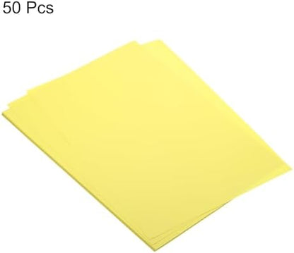 MECCANIXITY 50 Sheet Origami Paper Double Sided Cream Lemon Yellow 11.7 x 8.3 Inch Square Sheet for Art Craft Project, Beginners, Gifts Decor - Image 3