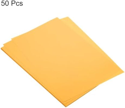 MECCANIXITY 50 Sheet Origami Paper Double Sided Cream Fluorescent Orange 11.7 x 8.3 Inch Square Sheet for Art Craft Project, Beginners, Gifts Decor - Image 3