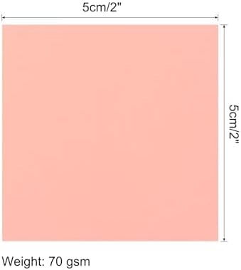 MECCANIXITY 50 Sheet Origami Paper Double Sided Phosphor 2x2 Inch Square Sheet for Art Craft Project, Beginners, Gifts Decor - Image 2