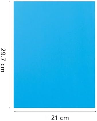 A4 Origami Paper Lake Blue 100 Sheets, 8.27×11.7 inch Double Sided Color Easy Fold Big Origami Paper A4 Colored Copy Papers Thin 70gsm for Beginners, DIY handwork Art and Craft Projects (210 x 297 mm) - Image 2