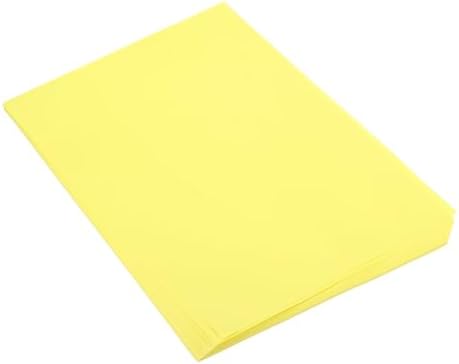 MECCANIXITY 50 Sheet Origami Paper Double Sided Bright Yellow 11.7 x 8.3 Inch Square Sheet for Art Craft Project, Beginners, Gifts Decor by MECCANIXITY
