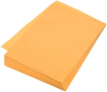 MECCANIXITY 100 Sheet Origami Paper Double Sided Fluorescent Orange 8.3 x 5.8 Inch Square Sheet for Art Craft Project, Beginners, Gifts Decor by MECCANIXITY