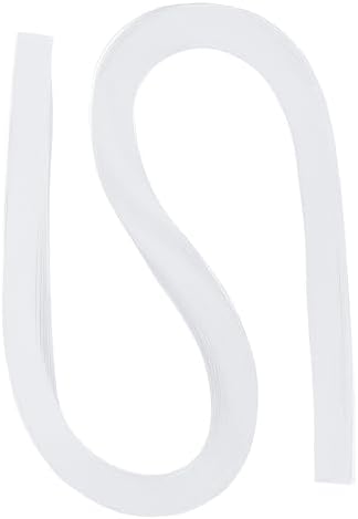 PATIKIL 120pcs Quilling Strips Paper 3/16"(5.2mm) 21"(54cm) Origami Paper Quilling Strip for Art DIY Hand Craft Christmas, White by PATIKIL