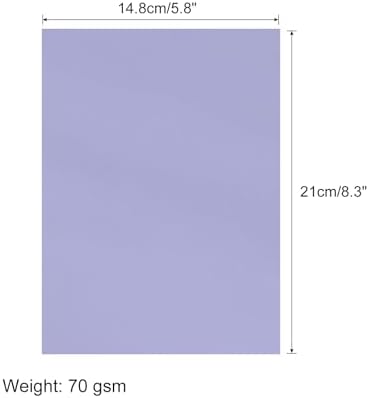 MECCANIXITY 50 Sheet Origami Paper Double Sided Light Purple 8.3 x 5.8 Inch Square Sheet for Art Craft Project, Beginners, Gifts Decor - Image 2