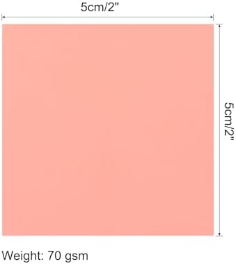 MECCANIXITY 25 Sheet Origami Paper Double Sided Phosphor 2x2 Inch Square Sheet for Art Craft Project, Beginners, Gifts Decor - Image 2