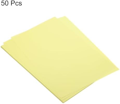 MECCANIXITY 50 Sheet Origami Paper Double Sided Cream Light Yellow 11.7 x 8.3 Inch Square Sheet for Art Craft Project, Beginners, Gifts Decor - Image 3
