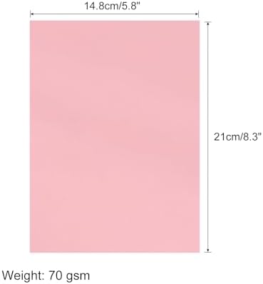 MECCANIXITY 50 Sheet Origami Paper Double Sided Light Pink 8.3 x 5.8 Inch Square Sheet for Art Craft Project, Beginners, Gifts Decor - Image 2