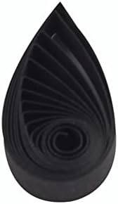 ODETOJOY White Quilling Paper Strips 3mm Black Quilling Strips for Crafts Single Color Origami Paper Strips 0.12inch Paper Filigree Strips (Black No.07) by ODETOJOY