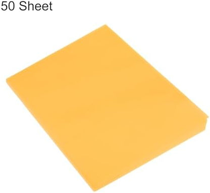 MECCANIXITY 50 Sheet Origami Paper Double Sided Fluorescent Orange 8.3 x 5.8 Inch Square Sheet for Art Craft Project, Beginners, Gifts Decor - Image 3