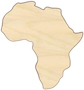 Africa Wood Craft Unfinished Wooden Cutout Art DIY Wood Signs Inspirational Wall Plaque Vintage Hanging Wall Signs Decor for Bedroom Kitchen Living Room Table - Image 2