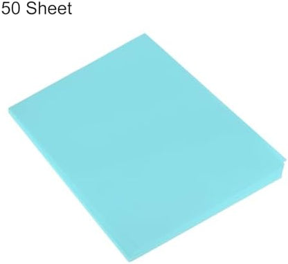 MECCANIXITY 50 Sheet Origami Paper Double Sided Light Blue 8.3 x 5.8 Inch Square Sheet for Art Craft Project, Beginners, Gifts Decor - Image 3
