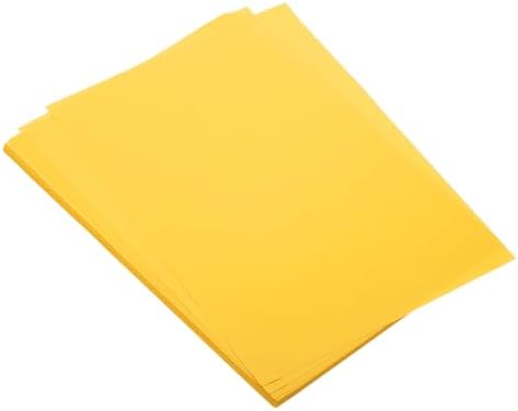 MECCANIXITY 50 Sheet Origami Paper Double Sided Cream Golden Yellow 11.7 x 8.3 Inch Square Sheet for Art Craft Project, Beginners, Gifts Decor by MECCANIXITY