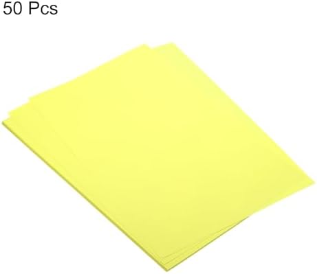 MECCANIXITY 50 Sheet Origami Paper Double Sided Cream Fluorescent Yellow 11.7 x 8.3 Inch Square Sheet for Art Craft Project, Beginners, Gifts Decor - Image 3