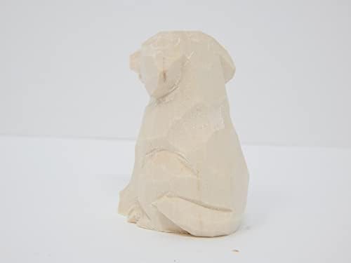 Animal DIY Paint Your Own Personalized Sculpture Wood Craft Figurine Statue Art Small (Dog) - Image 3