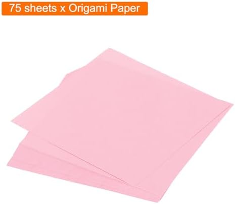 MECCANIXITY 75 Sheet Origami Paper Double Sided 3x3" Pink - Image 3