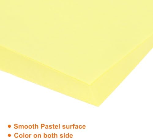 MECCANIXITY 75 Sheet Origami Paper Double Sided 10x10" Light Yellow - Image 4
