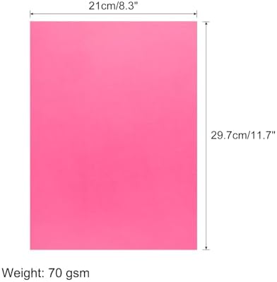 MECCANIXITY 50 Sheet Origami Paper Double Sided Cream Fluorescent Pink 11.7 x 8.3 Inch Square Sheet for Art Craft Project, Beginners, Gifts Decor - Image 2