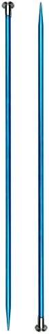 Mdoker 13.8 Inch Aluminum Knitting Needles,Colored Straight Single Pointed Metal Sweater Knitting Needle for DIY Knitting Projects,Size US 4(3.5mm) - Image 7
