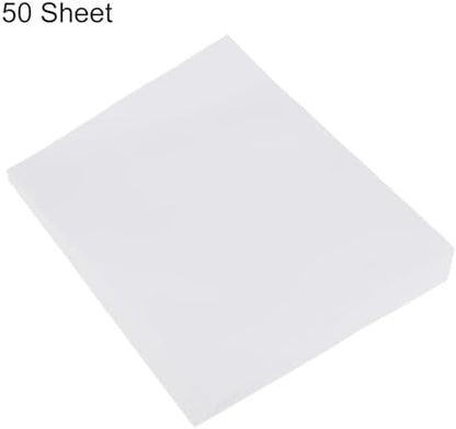MECCANIXITY 50 Sheet Origami Paper Double Sided White 8.3 x 5.8 Inch Square Sheet for Art Craft Project, Beginners, Gifts Decor - Image 3