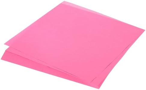 MECCANIXITY 75 Sheet Origami Paper Double Sided 8x8" Fluorescent Peach Red by MECCANIXITY