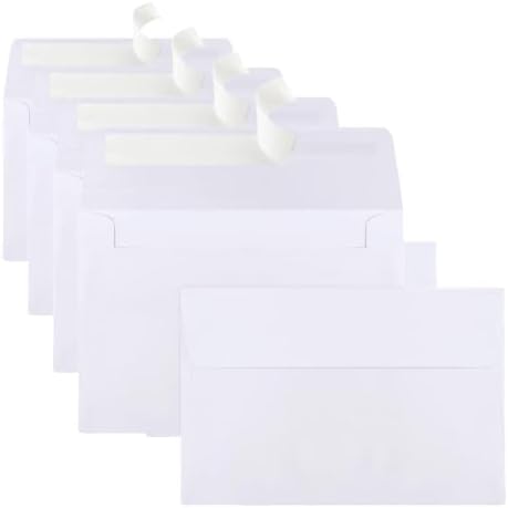 Joyberg 280 Packs A4 Envelopes, White, 4x6 Photo, Self Seal for Invitations, Weddings, Baby Shower, Photos, Postcards, Greeting Cards, Mailing by Joyberg