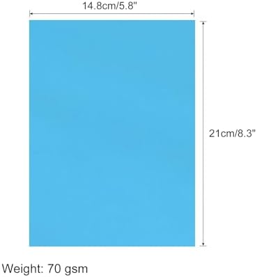 MECCANIXITY 50 Sheet Origami Paper Double Sided Lake Blue 8.3 x 5.8 Inch Square Sheet for Art Craft Project, Beginners, Gifts Decor - Image 2