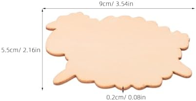 50pcs Sheep Decor: Unfinished Animal Wood Cutout - Sheep Shape Wooden Craft Blank for Holiday Painting Birthday Party Wedding Decoration - Image 2