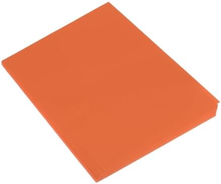 MECCANIXITY 50 Sheet Origami Paper Double Sided Orange Red 8.3 x 5.8 Inch Square Sheet for Art Craft Project, Beginners, Gifts Decor by MECCANIXITY