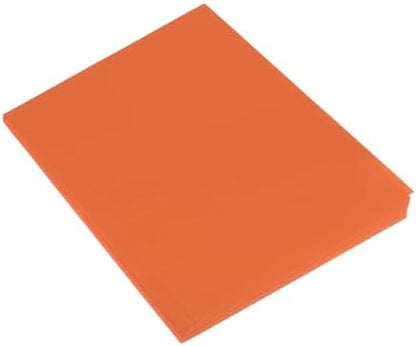 MECCANIXITY 50 Sheet Origami Paper Double Sided Orange Red 8.3 x 5.8 Inch Square Sheet for Art Craft Project, Beginners, Gifts Decor by MECCANIXITY