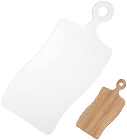 INFUNLY Curved Acrylic Charcuterie Board Template 15x7Inch Handle Design Serving Board Router Template Woodworking Tracing Stencil Cut Guide Tool for DIY Wooden Cutting Board Making - Image 2