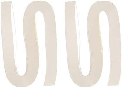 PATIKIL 240pcs Quilling Strips Paper 1/8"(3mm) 21"(54cm) Origami Paper Quilling Strip for Art DIY Hand Craft Christmas, Cream White by PATIKIL