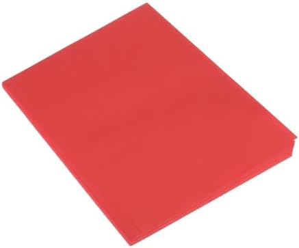 MECCANIXITY 50 Sheet Origami Paper Double Sided Red 8.3 x 5.8 Inch Square Sheet for Art Craft Project, Beginners, Gifts Decor by MECCANIXITY