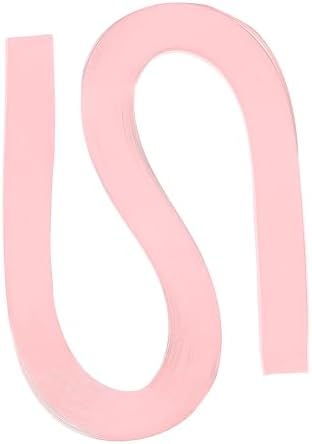 PATIKIL 120pcs Quilling Strips Paper 3/16"(5.2mm) 21"(54cm) Origami Paper Quilling Strip for Art DIY Hand Craft Christmas, Light Pink by PATIKIL